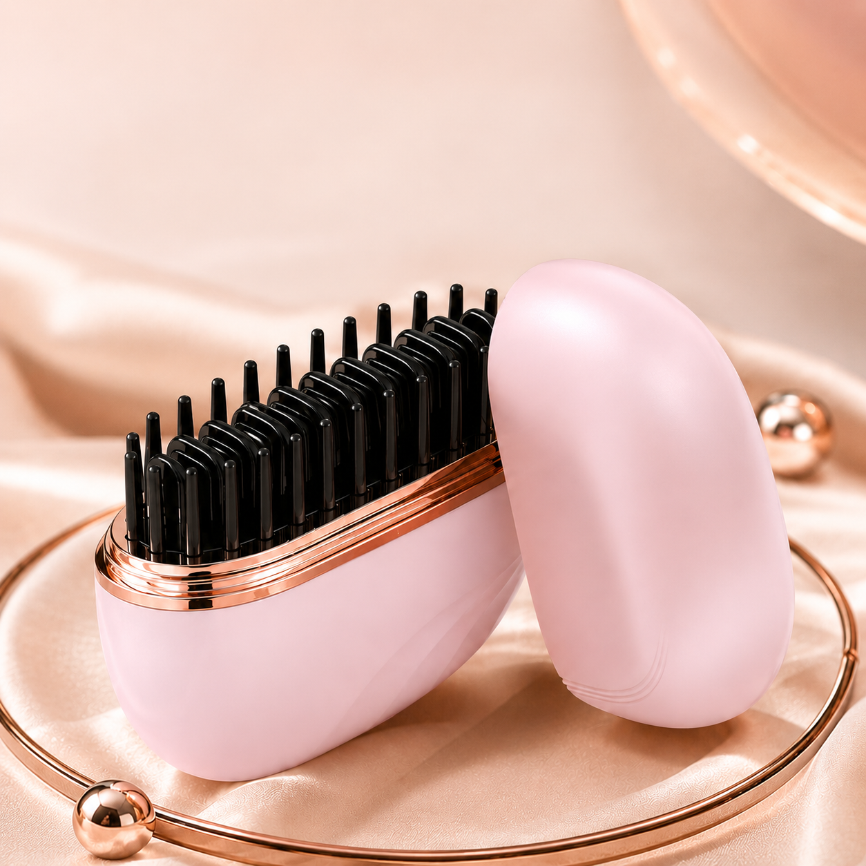 Mini plancha de pelo portátil recargable