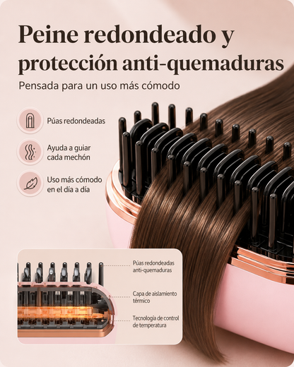 Mini plancha de pelo portátil recargable